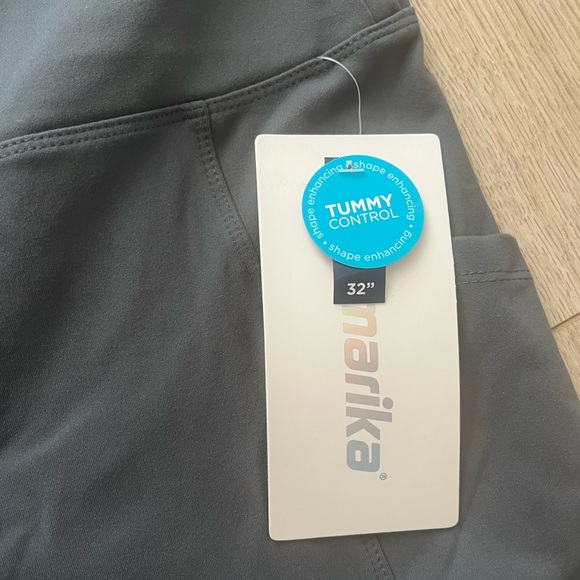 NWT Marika Tummy Control Gray Yoga Pants Size Medium - Picture 3 of 5